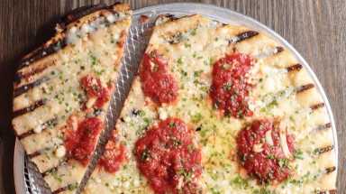 The classic grilled pizza at Violet, slated to open Thursday in the East Village.