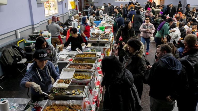 The monthly bazaar typically attracts about 500 people.&nbsp;