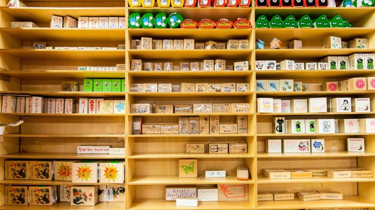 How Japanese bookstore Kinokuniya has evolved into a 'destination' 5 The basement level features a large stationery section.