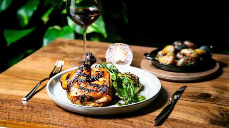 Hortus in NoMad is offering a free glass of champagne to each guest and a menu that includes Special Asian Black Truffle Noodle, grilled beef with galbi sauce and more.