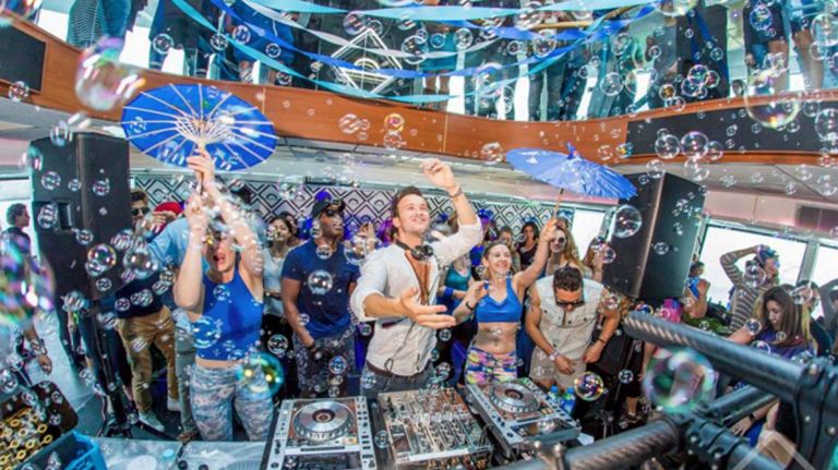 Daybreaker gets your day started with yoga and a sunrise disco.