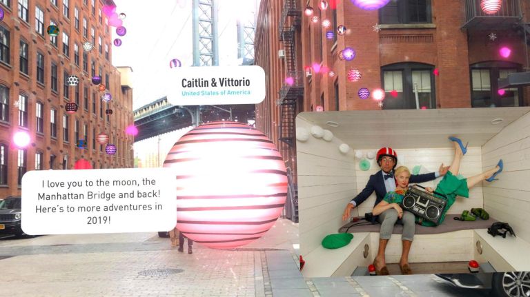 Leave a love note for your sweetie or read others in Dumbo with the "Wishes on Washington Street" app.