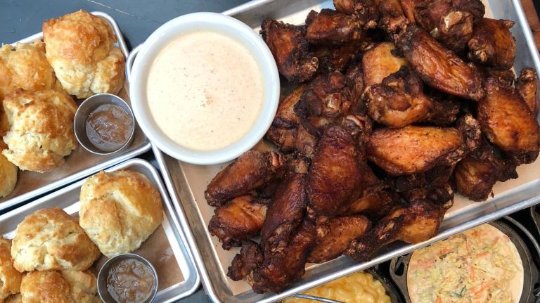 Super Bowl catering: Where to order chicken wings, BBQ and more 4 Blue Smoke has smoked wings and more.