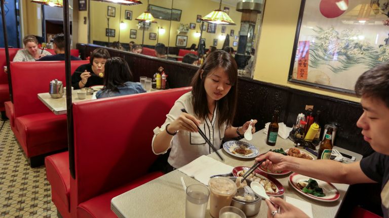 The Nom Wah Tea Parlor in Chinatown is one of the most well-known places in the city for dumplings.