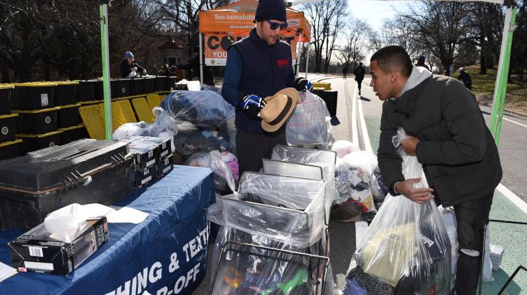 Hundreds of bags of clothing and other items were donated to Wearable Collections. The collection took&nbsp;place at Grand Army Plaza in Park Slope, where numerous bags of clothes were given up for recycling and to raise&nbsp;money for charitable organizations.