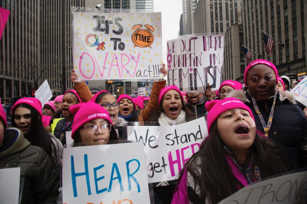 Competing Women's Marches decry Trump's policies 4