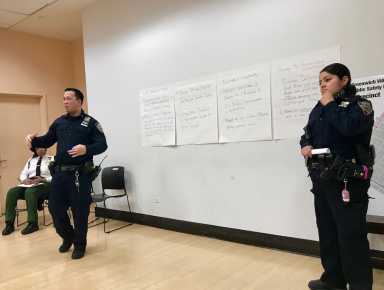 6 PCT meeting on Feb. 20 – Officers Brian Garcia and Annalee Simon 2