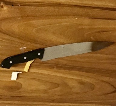 LES attack, knife recovered