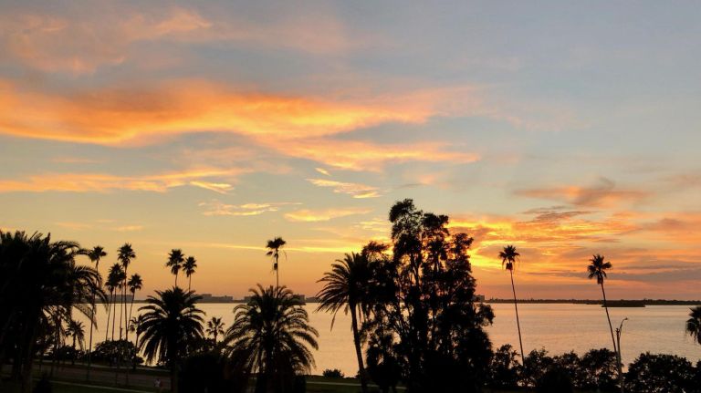 Escape to Dunedin, Florida, for pristine beaches and Gulf Coast sunsets 3 The view of the sunset from Hi-Fi Rooftop Bar in Dunedin, Fla.