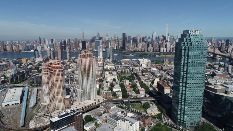 The site of the new Amazon Headquarters in Long Island City as seen on June 26, 2018.