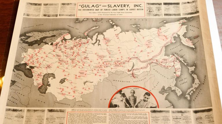 New York Public Library offers public viewing of its 800,000 maps 5 This post-WWII map was produced by the American Federation of Labor.