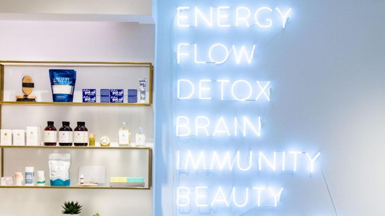 A sign at Clean Market in midtown that reads&nbsp;