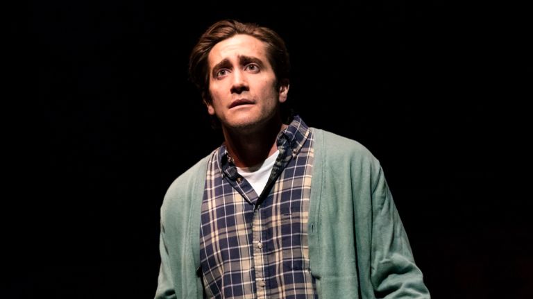 Jake Gyllenhaal plays an expectant father recalling his dad's death in "A Life" at the Public Theater.