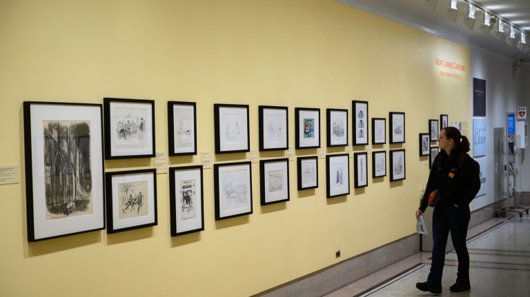 Mort Gerberg retrospective spotlights cartoonist's witty views of NY life 4 The sweeping retrospective includes Gerberg's witty cartoons for The New Yorker and the Saturday Evening Post.