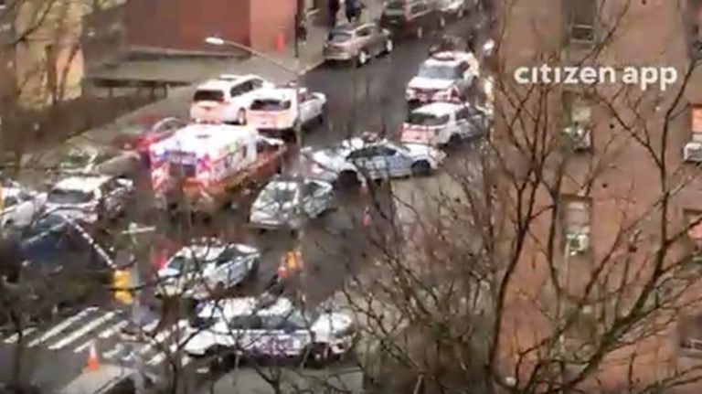 A man was fatally shot by police after he stabbed his domestic partner Friday morning on the Lower East Side, the NYPD said.