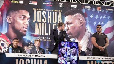Anthony Joshua, Jarrell Miller discuss upcoming battle for heavyweight title