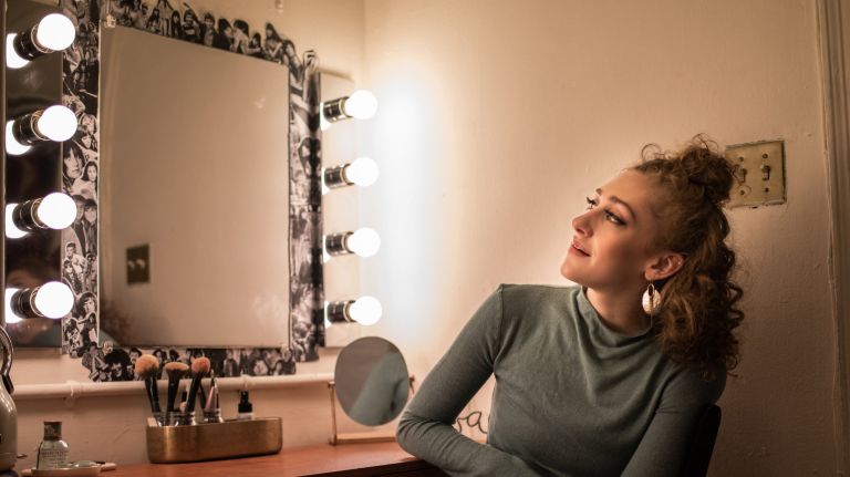 Micaela Diamond in her dressing room at the Neil Simon Theatre ahead of a performance of "The Cher Show."