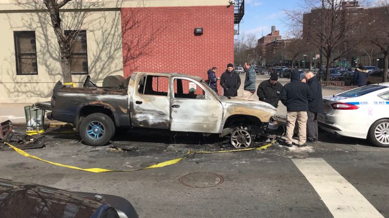Molotov cocktail thrown into truck in Harlem; driver hurt, NYPD says 2 A man threw a Molotov cocktail at a truck in Harlem on Monday, injuring the driver inside, police said.