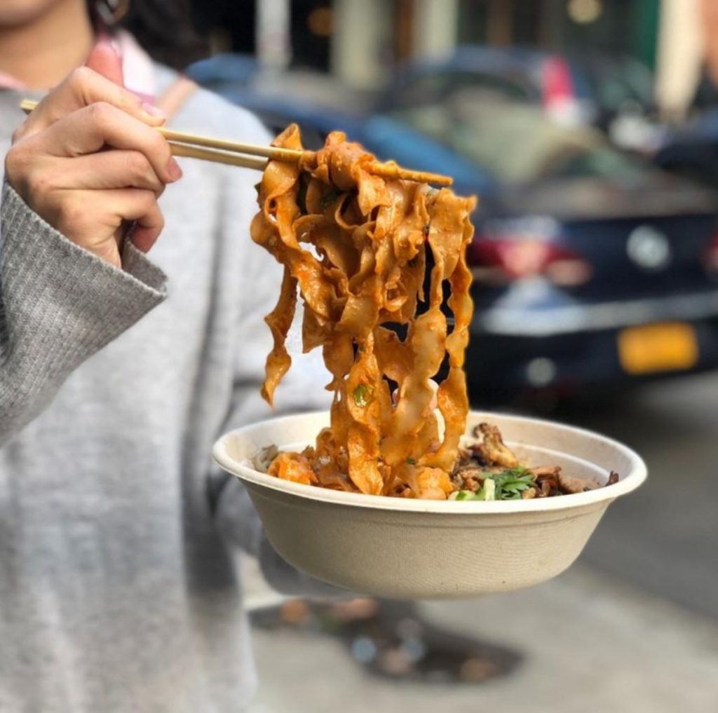 Spicy Sesame noodle bowl from Junzi Kitchen – from Instagram _junzikitchen_