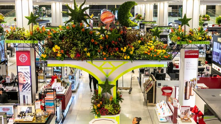 The temperature inside the store will be kept at a cool 60 degrees -- more than 10 degrees lower than usual -- to help keep the flowers fresh.