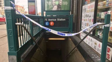 A man was shot on a subway platform at the 75th Avenue-Queens Boulevard station in Forest Hills on Friday, police said.