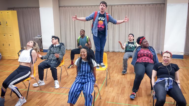 Broadway is trying to 'Be More Chill' as it attracts younger audiences 4 Will Roland, center, stars in the leading role as Jeremy in "Be More Chill."