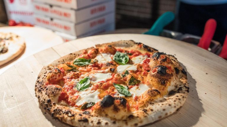 Citi Field ups its 2019 food game with dumplings and pizza cupcakes 20 A margherita pizza from Papa Rosso, which debuted at Citi Field in 2016.
