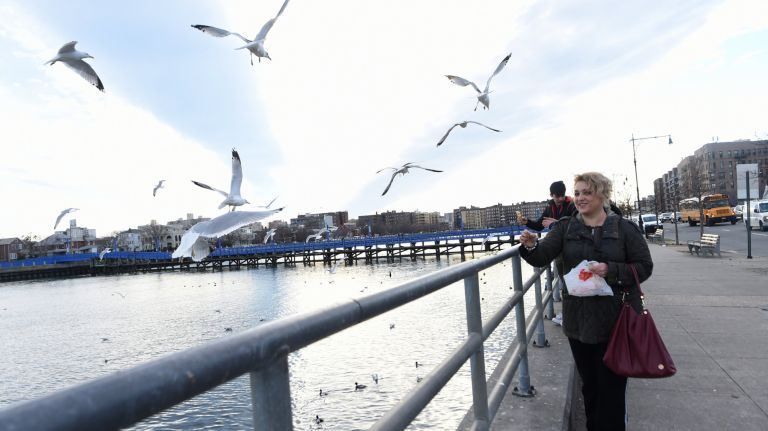 New York City got a&nbsp;reprieve from the cold and snow on Monday with temperatures rising into the mid-50s.