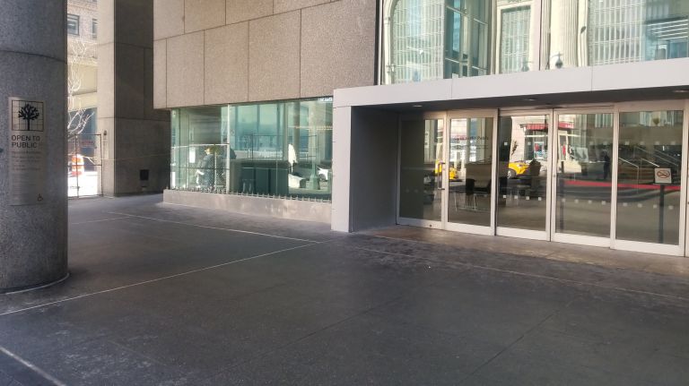 Owners of 120 Park&nbsp;Ave. have not followed through on promises to include art in its privately owned public space, also known as POPS, critics say.