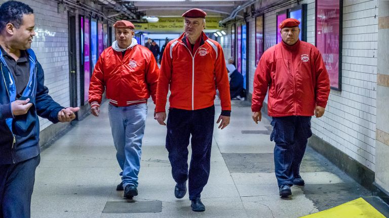 Guardian Angels' subway 'Perv Busters' is symbol of 40-year transformation 5 Sliwa, center, has admitted, however, to staging crime-fighting scenes for publicity in the past.