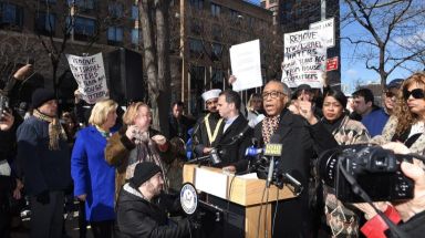 Rally against anti-Semitism held on Upper East Side