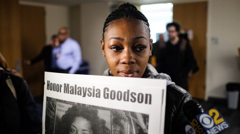 Dontaysia Turner, Malaysia Goodson's first cousin, demanded the MTA more aggressively install elevators at subway stations to prevent further deaths.