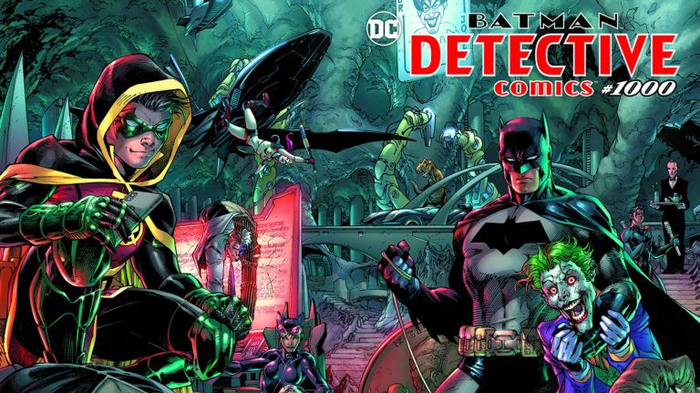 The cover to "Detective Comics" issue 1000 by Jim Lee and Scott Williams.&nbsp;