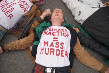 April 17, 2019 Extinction Rebellion Die-In in NYC Activist’s Arrested