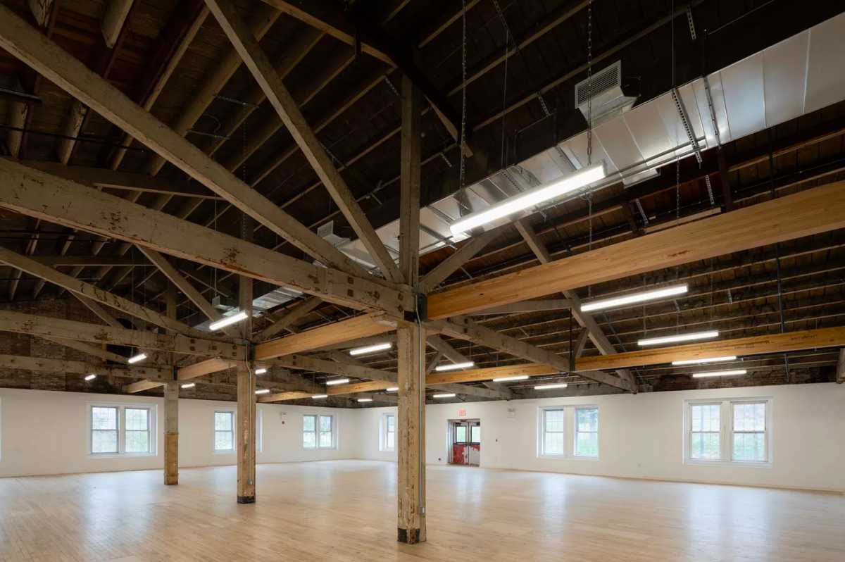 Interior of upcoming Governors Island Arts Center – Photo by Zachary Tyler Newton