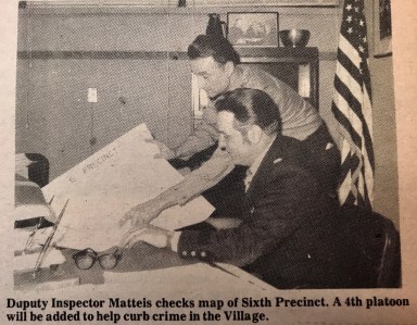 Villager Flashback – Deputy Inspector Matteis checks map of Sixth Precinct