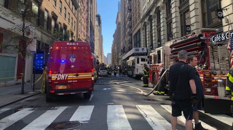 Manhole fires and an explosion&nbsp;in midtown on Wednesday injured six&nbsp;people and forced several building evacuations, fire officials said.