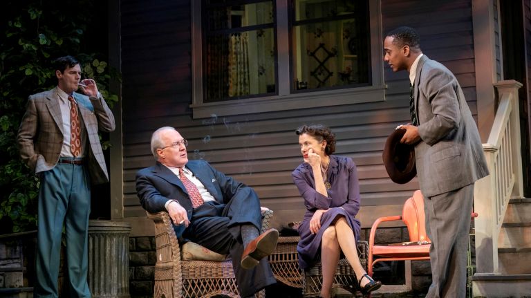 'All My Sons' review: Tracy Letts and Annette Bening lead a rich revival of Miller classic 2 From left: Benjamin Walker, Tracy Letts, Annette Bening and Hampton Fluker in Arthur Miller's "All My Sons."