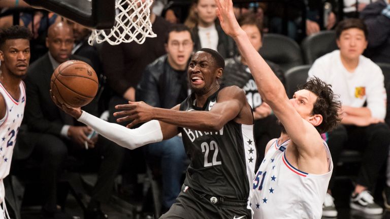 The Nets' Caris LeVert is averaging 21.8 points during the first four games of the series against the Sixers.