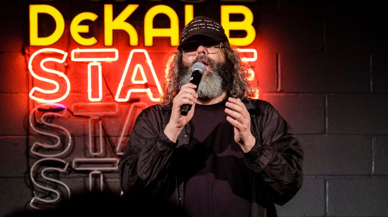 It's just jokes at phone-free Brooklyn comedy series 2 Comic Judah Friedlander gave a preview of his "Future President" tour during the "No Phone Thursday" comedy series in Dekalb Market Hall at Albee Square West on Thursday.