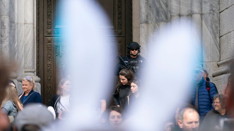 An NYPD spokesman said that the department had "implemented heightened security measures" at churches across&nbsp;the city, including at St. Patrick's Cathedral in Manhattan, on Sunday.