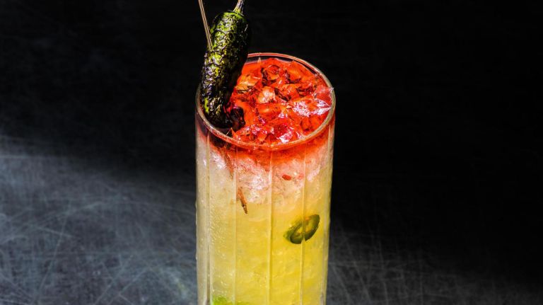 NYC's best rooftop bars for spring cocktails 7 R17's San Luis Swizzle is a mezcal-based cocktail with Génépi, pineapple juice, Peychaud's bitters and serrano pepper.