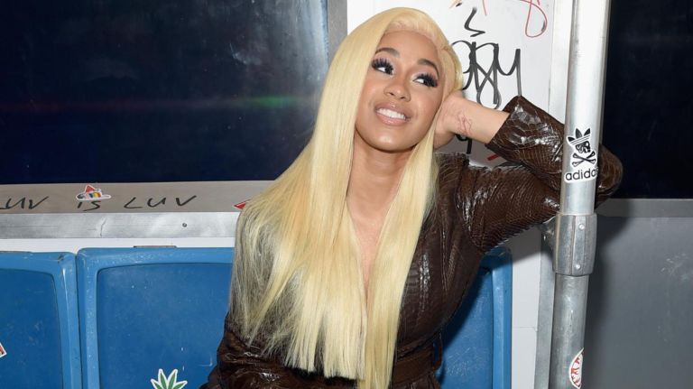 10 NYC spots that define Cardi B, the 'regular degular shmegular girl' from the Bronx 3 Cardi B poses in a subway car set-up during Airbnb's New York City Experiences Launch Event in Brooklyn on Sept. 26, 2017.