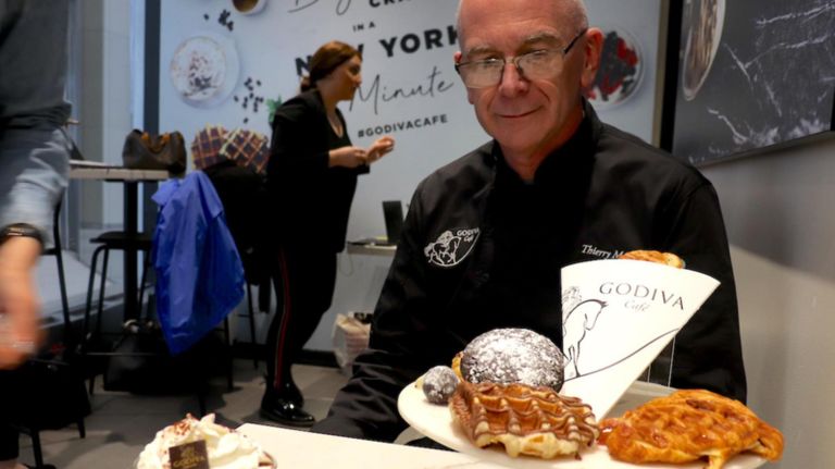 Executive chef chocolatier Thierry Muret&nbsp;spent a year&nbsp;creating the recipes that are available in the store.