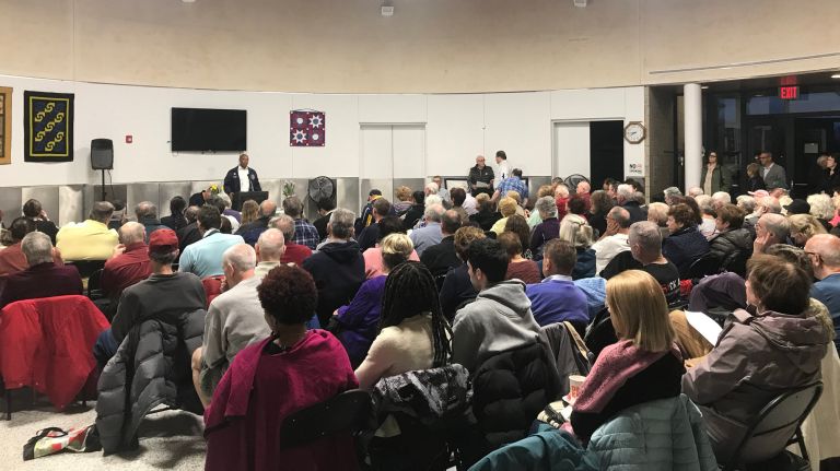 Park politics 2 A meeting about Marine Park, Brooklyn's largest.