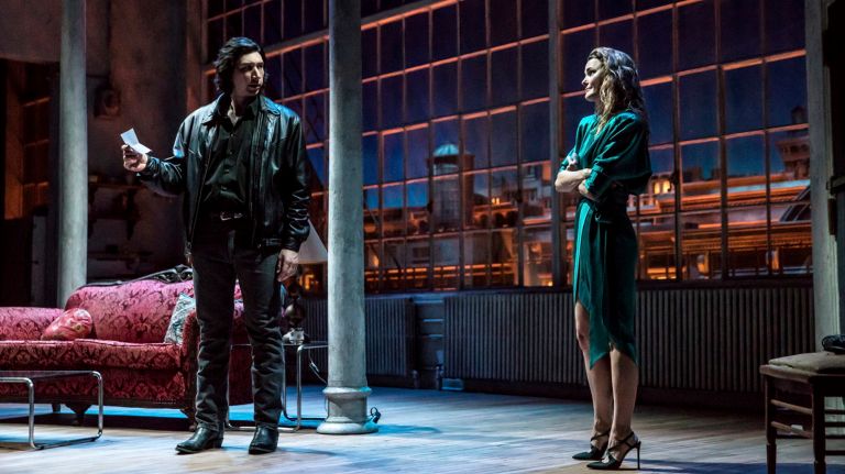 'Burn This' review: Solid cast doesn't quite ignite long-awaited revival 2 Adam Driver and Keri Russell in Lanford Wilson's "Burn This," directed by Michael Mayer.