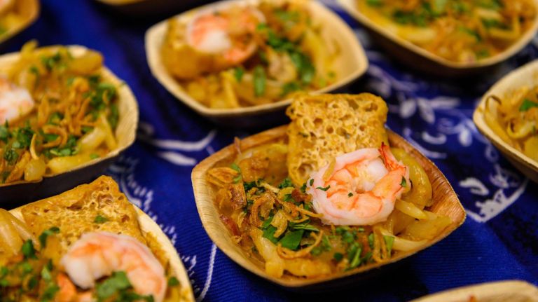Native Noodles offers up laksa, a Singapore noodle dish.