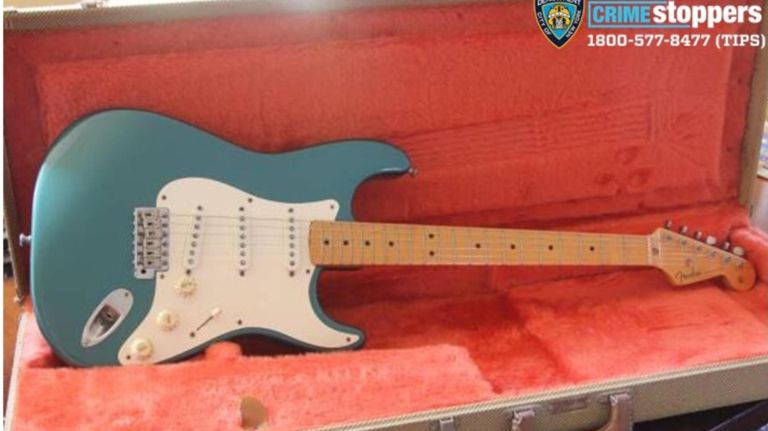 Guitar worth $2,300 stolen after it was left on sidewalk, NYPD says 2 A vintage Fender Stratocaster worth $2,300 was stolen from a sidewalk in Brownsville on March 3, police said.