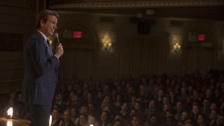 Pete Holmes appears as himself in the final episode of his HBO series, "Crashing," available for streaming at HBOGo.com.&nbsp;