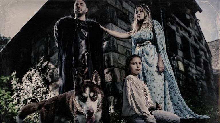 Jenn Evgenis and her family dressed as Game of Thrones characters to celebrate her husband's 30 birthday in 2017.